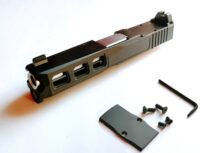 Dagger RMR complete Slide G19, Ported and Optic ready. Silver Crowned Barrel