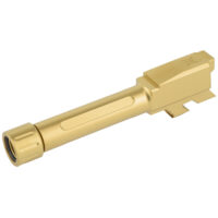 True Precision Fluted 3.90" Threaded Barrel 9MM Gold Fits Glock 43/43X Gen 1-4