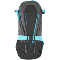 Grey Ghost Gear Apparition Greyman SBR EDC Backpack Black w/ Cyan Zippers Bag