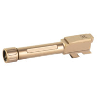 True Precision Fluted 3.90" Barrel 9MM Copper Tin Threaded Fits Glock 43/43X