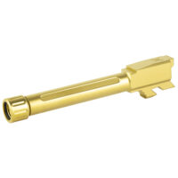 True Precision Fluted 4.68" Barrel 9MM Gold Threaded Glock 48 Gen 1-4