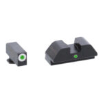 AmeriGlo I-Dot Iron Sights Glock 42/ 43 Green Tritium White Front W/ Green Rear