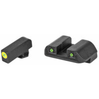 AmeriGlo Trooper Sight for Glock 42,43,43X Green Tritium W/ Black Serrated Rear