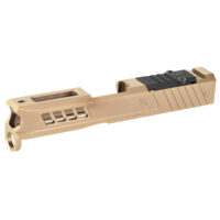 True Precision Stripped Slide Glock 43/43X Copper TIN Finish RMS Optic Cut