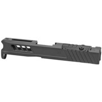 True Precision Stripped Slide Glock 43/43X Black DLC Finish RMSc/K Optic Cut