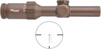 Sig Sauer TANGO6T Scope 1-6X24MM 30MM Tube FDE Dual Wind-hold Mrad DWLR6 FFP SOT61239