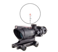 Trijicon ACOG 4X32, Red Chevron Reticle, Includes Flattop Mount TA31F