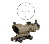 Trijicon ACOG Prism 4X 32 Amber Crosshair Illuminated W/BUIS & TA51 Mount-CK-FDE