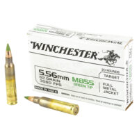 Winchester Ammunition M855 556NATO 62 Grain Full Metal Jacket Green Tip WM855K