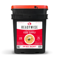 ReadyWise 120 Serving Entrée Only Grab and Go Bucket Emergency Supply Meals RW10-120