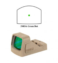 Viridian Rfx11 FDE 3MOA Micro Green Dot Reflex Optic RMSc Sight & Mount 981-0054