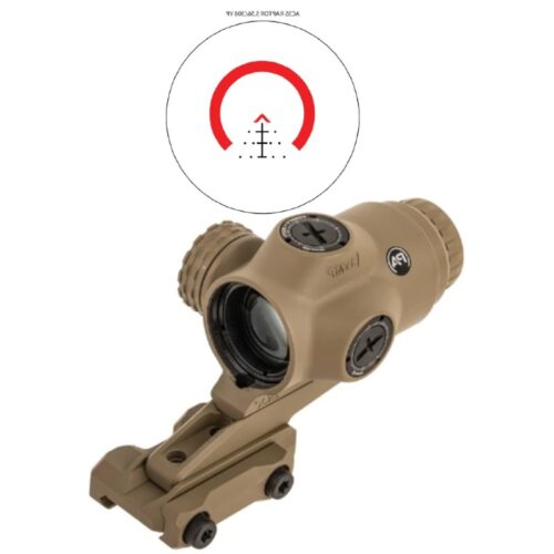 Primary Arms SLx Micro Prism Sight 3x23MM Red PA-SLX-3XMP-RAPTOR-5YP-FDE